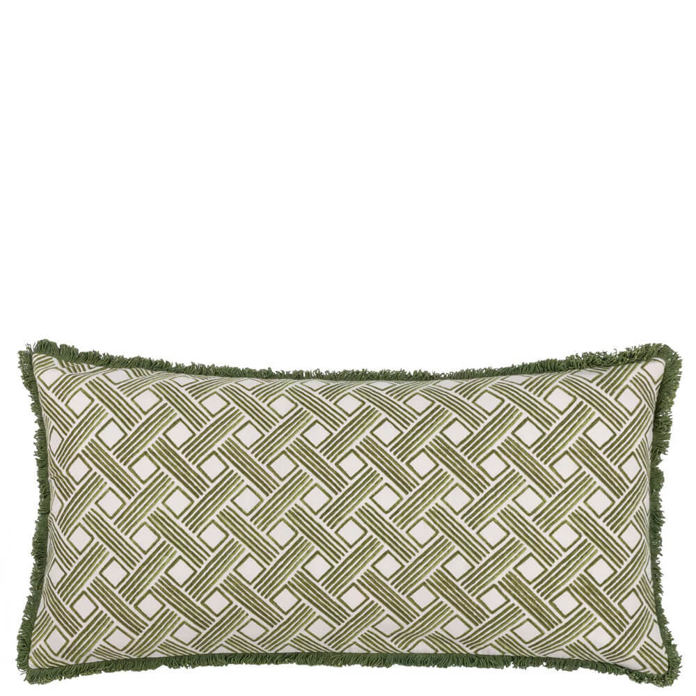 Hoem Alexa Olive Rectangular Cushion